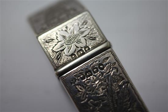 An early Victorian silver sealing wax holder, 2in.
